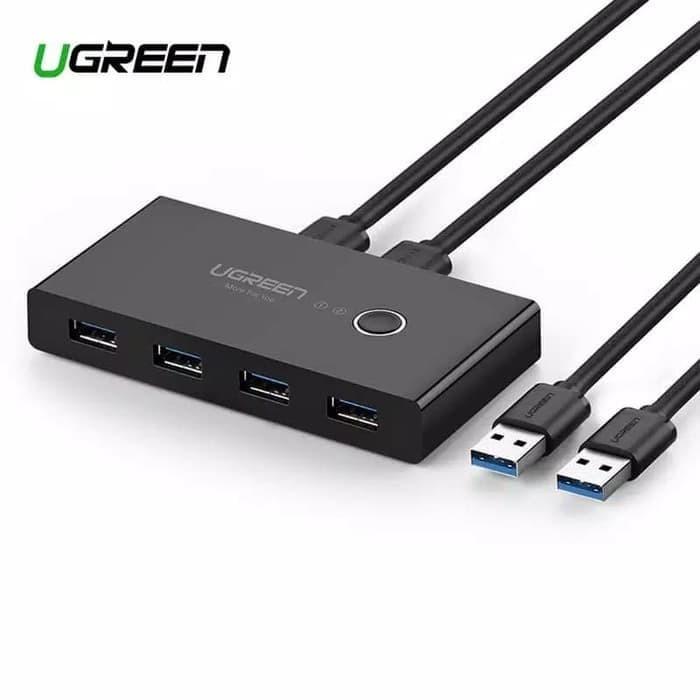 Gambar UGREEN USB HUB 4 PORT 2.0 / 2X USB 2 IN 4 OUT SHARING SWITCH BOX - 30767 / 30768 - 30768 dari GGSTORESBY undefined Tokopedia