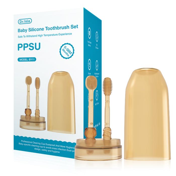 Gambar Dr.isla Sikat gigi bayi New born pembersih Sikat lidah bayi Pembersih lidah bayi silikon Perlengkapan bayi dua dalam satu sikat gigi dan sikat lidah BY11 - A dari fotocopy raihan undefined Tokopedia