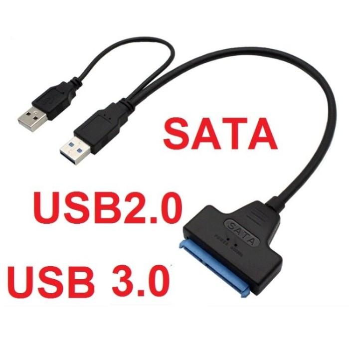 Gambar ADAPTER CONVERTER HARD DISK SATA TO USB3.0/2.0 UNTUK HDD 2.5INCH SSD - USB 2 0 dari hsr srore undefined Tokopedia
