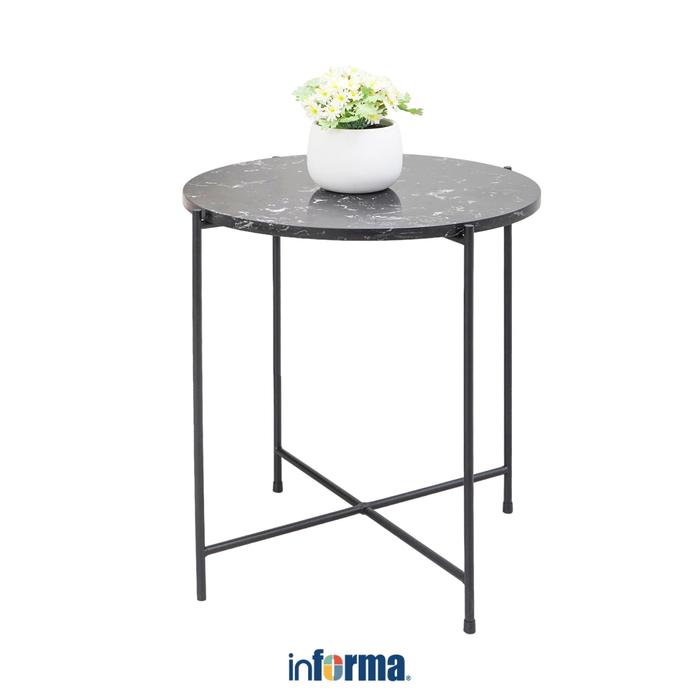 Gambar Informa Avila Meja Sisi - Putih Penyangga Pot Meja Sudut Ruangan Kopi Kecil Meja Teras Minimalis - Hitam dari Informa Indonesia undefined Tokopedia