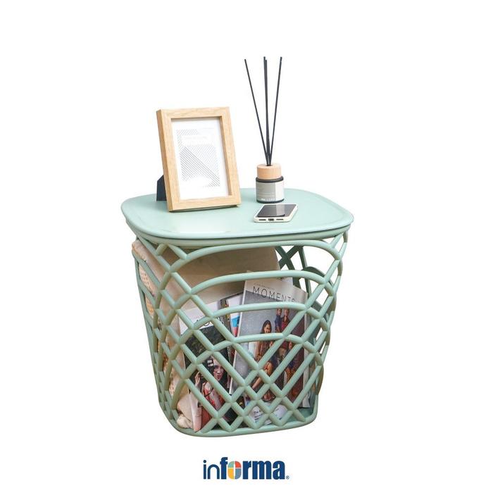 Gambar Informa Harmon Bangku Ottoman - Hitam Kursi Plastik Dingklik Tempat Duduk Bangku Plastik Anak - Hijau dari Informa Indonesia undefined Tokopedia