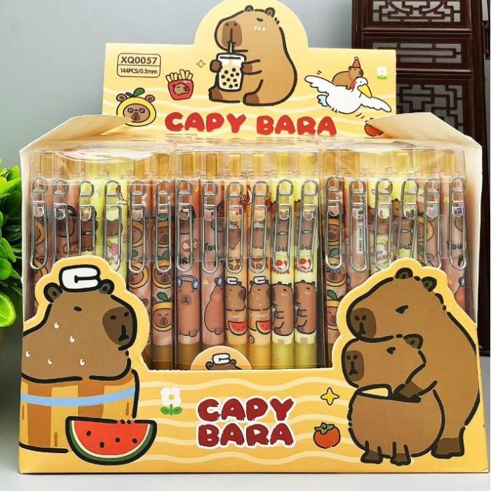 Gambar HFM - 6pcs Pulpen cetek besi labubu lucu - 6pcs capy besi dari Hafami olshop undefined Tokopedia