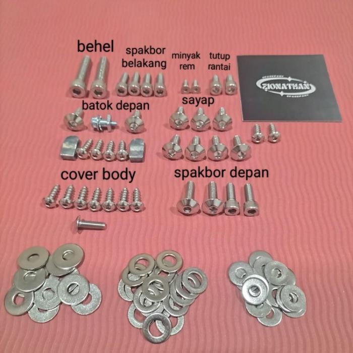 Gambar full set body luar Suzuki satria Fu facelift, Barong dan CBU/CKD(Baut Versi L) - BARONG dari bengkel baut Nathanzio undefined Tokopedia