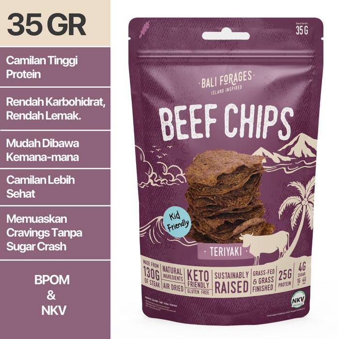 Gambar Bali Forages Beef Chips Teriyaki | Keripik Daging Sapi Teriyaki | Cemilan Protein Tinggi - 1Pcs dari Bali Forages undefined Tokopedia