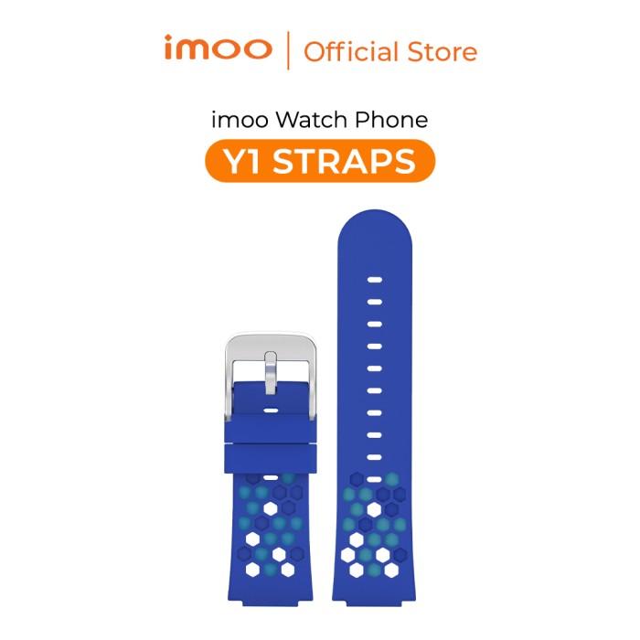 Gambar Imoo Y1 Strap Watch Phone Original Tali Jam Tangan Smartwatch Rubber Terbaru - Biru dari henijaya store undefined Tokopedia