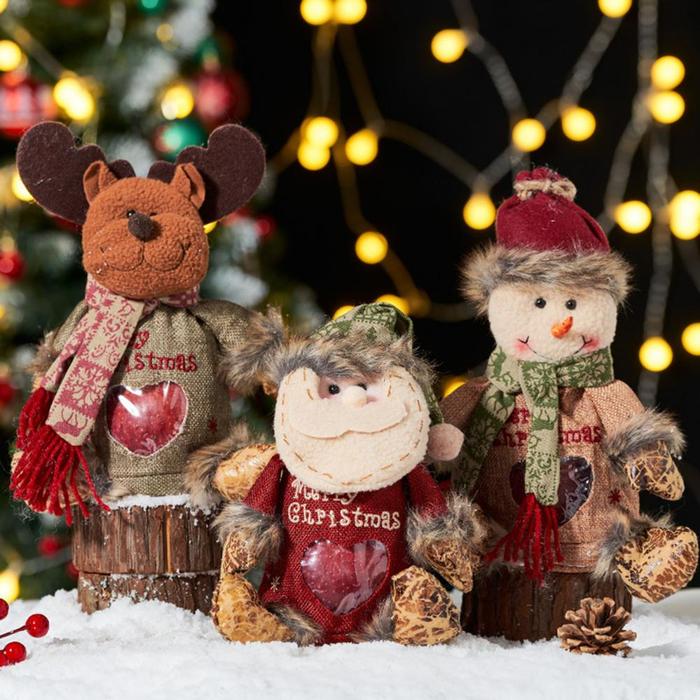 Jual Christmas Gift Bags Zippered Large Candy Pack For Party Santa