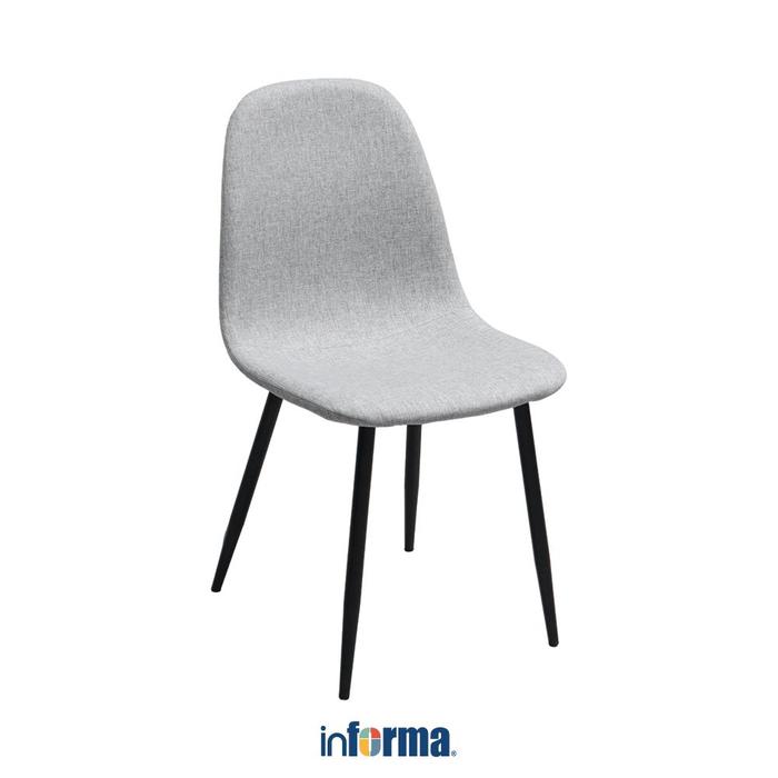 Gambar Informa 44X54X86 cm Celia Kursi Makan - Hijau Tempat Duduk Sandaran Punggung Kaki Besi Ruang Makan Perabot - Abu-abu Muda dari Informa Indonesia undefined Tokopedia