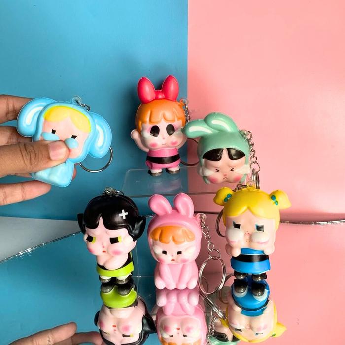Gambar SQUISHY KEYCHAIN CUTE CRYBABY mainan anak pencetan imut gantungan kunc - KC-Blue Girl dari Clover Lynn Store undefined Tokopedia