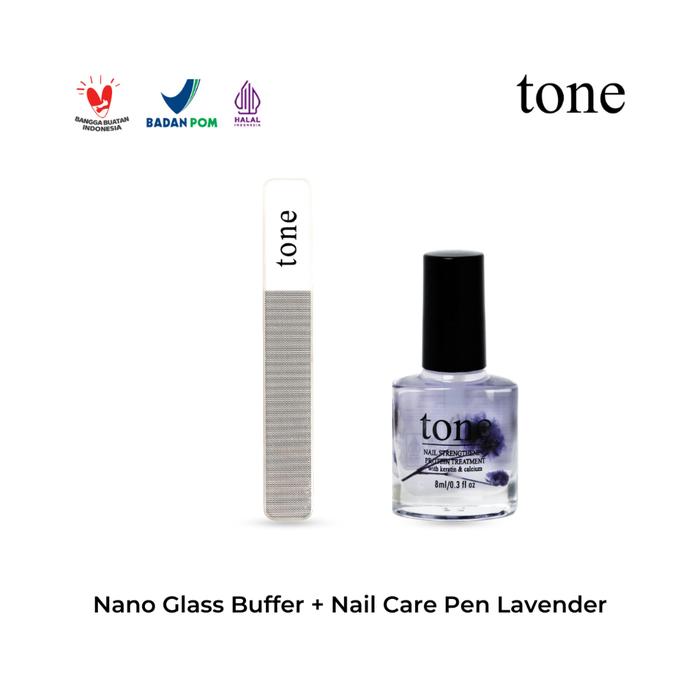 Gambar TONE Fingertips Glow Bundle | Bundling Nail Strengthening Nail Pen Kikir Kuku Glass | Perawatan Kuku - 917 + NS Lavender dari Tone Official undefined Tokopedia