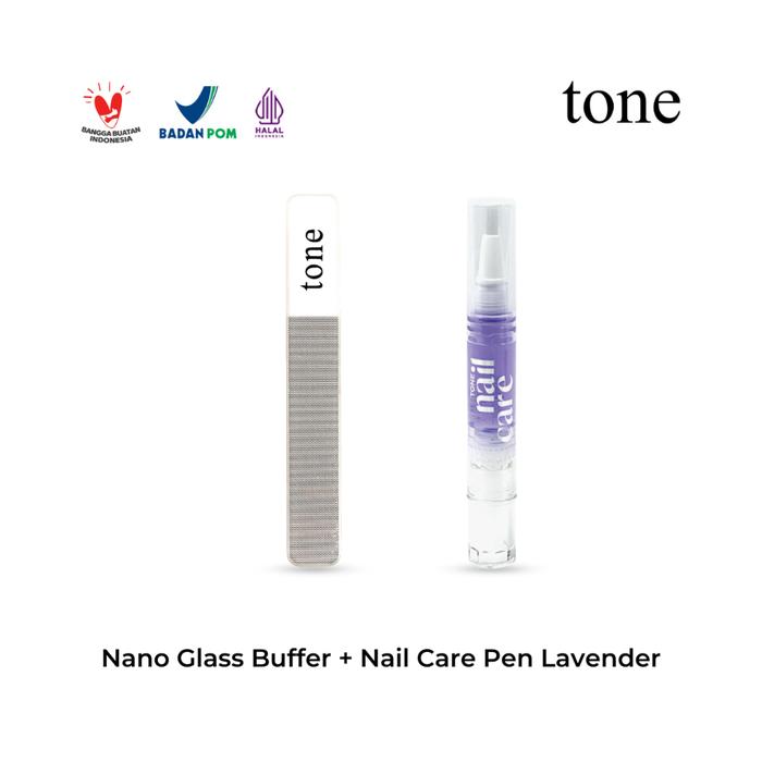 Gambar TONE Fingertips Glow Bundle | Bundling Nail Strengthening Nail Pen Kikir Kuku Glass | Perawatan Kuku - 917 + NCP Lavender dari Tone Official undefined Tokopedia