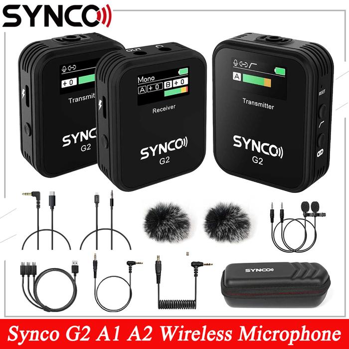 Jual SYNCO G2 G2A1 G2A2 Microphone Wireless Lavalier Microfone Mic