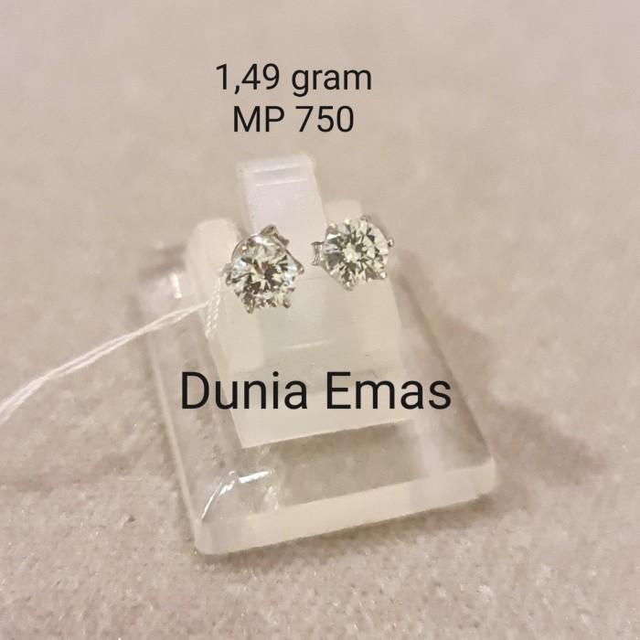 Gambar aayee!! Anting Giwang Emas Putih 750, 1 gram dan 1,5 gram. Sircon Putih gigi 4 - 1,49 gr dari izzatunnisa_1 undefined Tokopedia