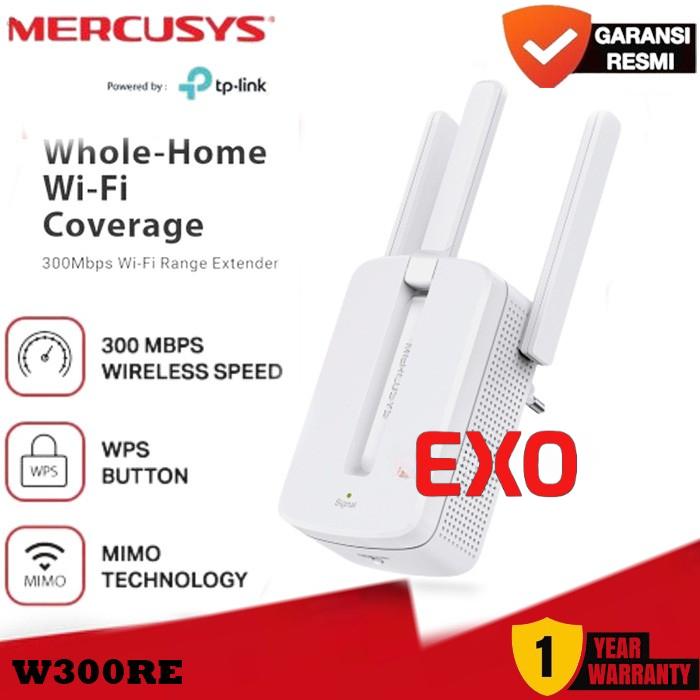 Jual Extender Mercusys MW300RE 300Mbps Antena Signal amplifier