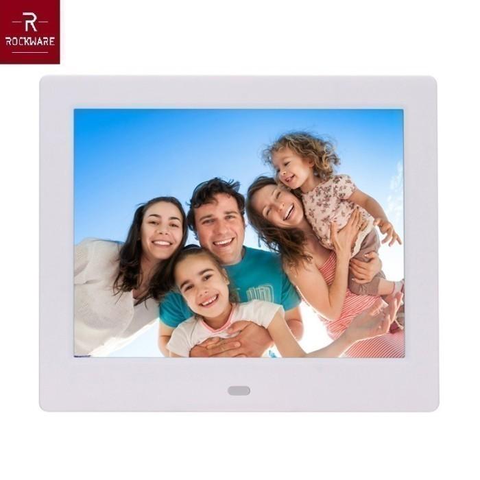 Gambar ROCKWARE RW-SJD803 - 8 inch Digital Photo Frame - Frame Foto Digital - Putih dari Tanaga Online Shop Kota Administrasi Jakarta Barat Tokopedia