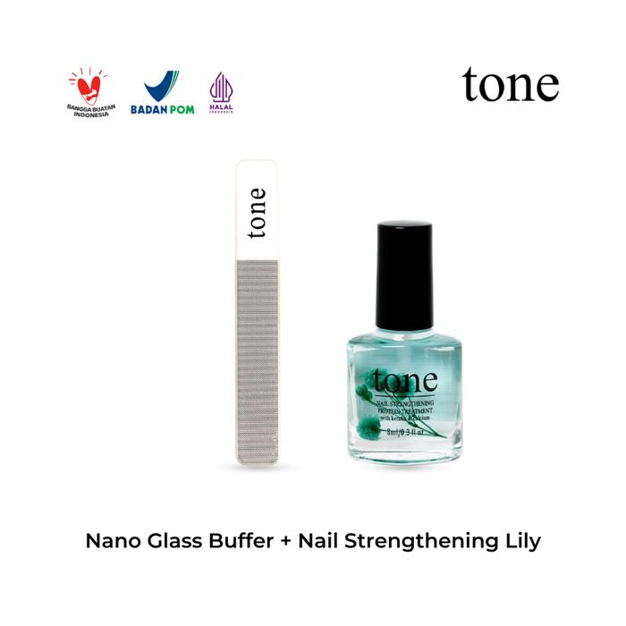Gambar TONE Fingertips Glow Bundle | Bundling Nail Strengthening Nail Pen Kikir Kuku Glass | Perawatan Kuku - 917 + NS Lily dari Tone Official undefined Tokopedia