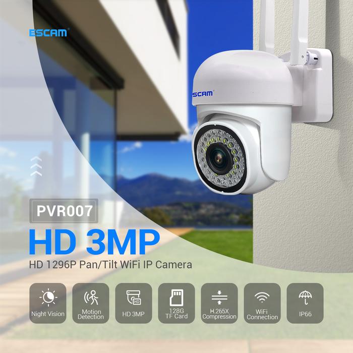 Detection Escam Camera App Jual ESCAM PVR007 P6SLite APP Wireless - Main Image