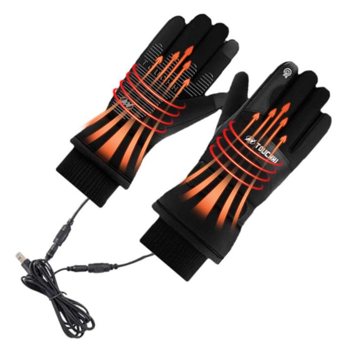 Jual Waterproof Thermal Heated Gloves Motorcycle Skiing Hiking Men