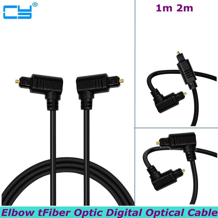 Jual 2m 90 Degree Ebow Vention Digital Optical Audio Cable Toslink