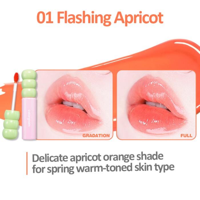 Gambar COLORGRAM TANGHULU FRUITY GLASS TINT (10 COLORS) | LIP TINT KOREA - 01 FLASHING APR dari Sophia Care undefined Tokopedia