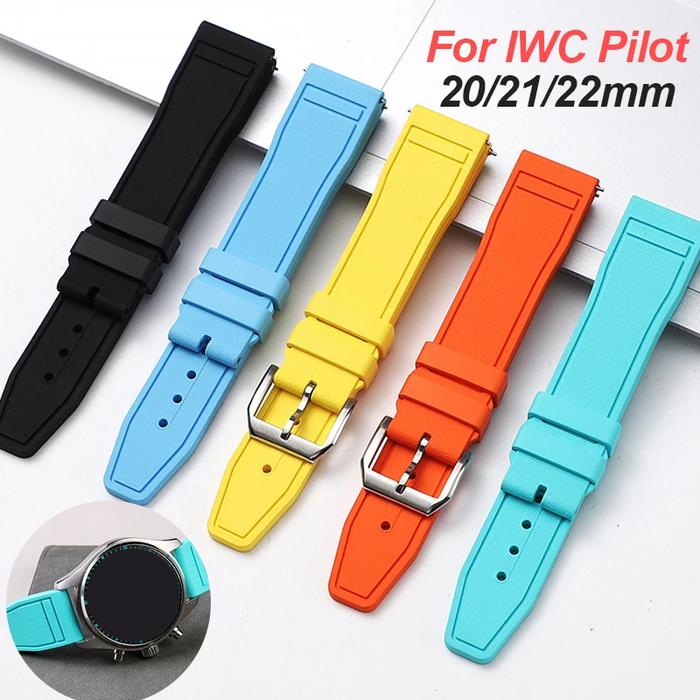Jual 20mm 21 22mm Watch Strap for IWC Pilot Quick Release Rubber