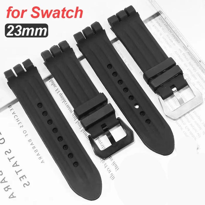 Jual 23mm Rubber Replacement Bracelet for SWATCH Yos Series