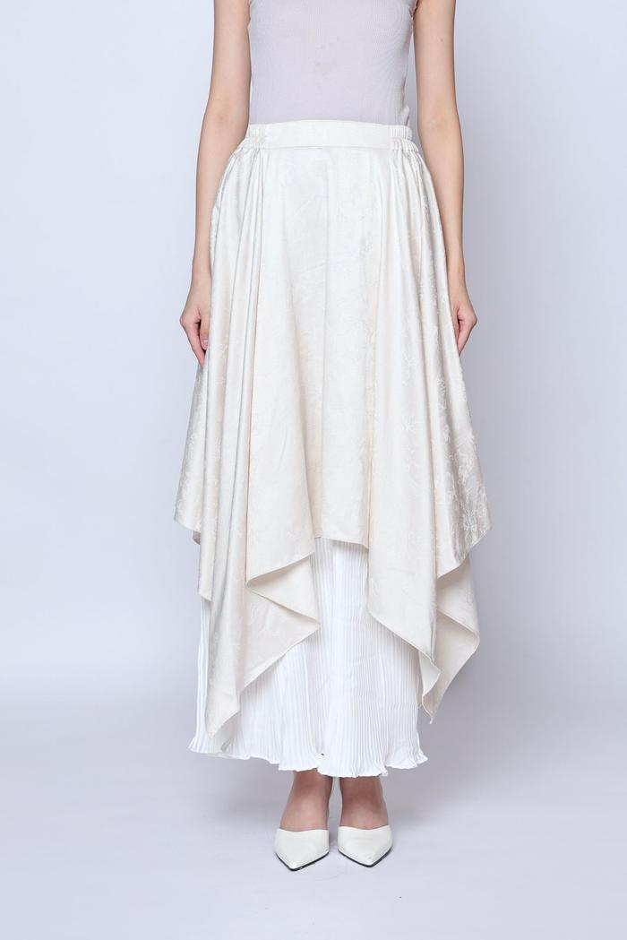 Gambar OE Raya 2025 - White Drini Jacquard Skirt - Extra dari Oemah Etnik Kota Administrasi Jakarta Selatan Tokopedia