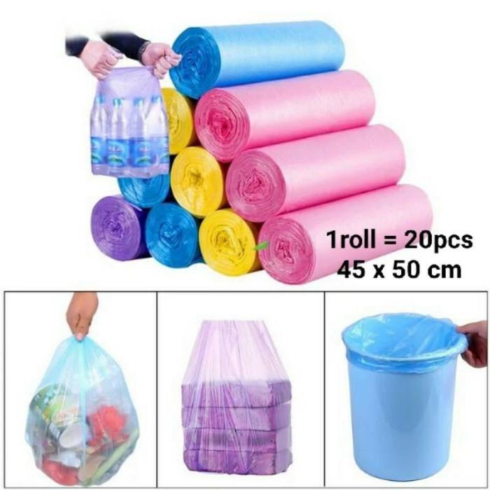 Gambar KANTONG PLASTIK SAMPAH ISI 20PCS/ROLL - TANPA TALI dari Masterhome undefined Tokopedia