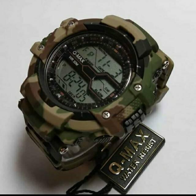 Terlaris Jam Tangan Loreng Army Q-max Anti Air Bisa Cod Murah Murah