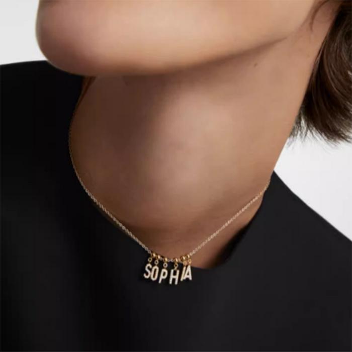 925 Sterling Silver Necklace Numbers Letters Pendant Charms Diy  Personalised Fashion Choker Birthday Gift For Women Fine Jewelle