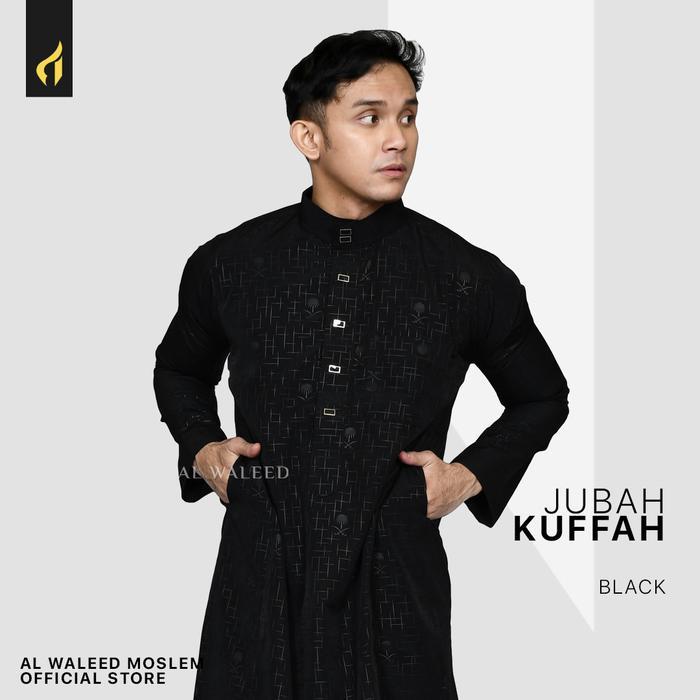 Gambar SALE TERMURAH AL WALEED MOSLEM JUBAH KUFFAH LENGAN PANJANG OBLONG TERBARU ABU HITAM PUTIH READYY - Hitam, S dari fashion 2025x undefined Tokopedia
