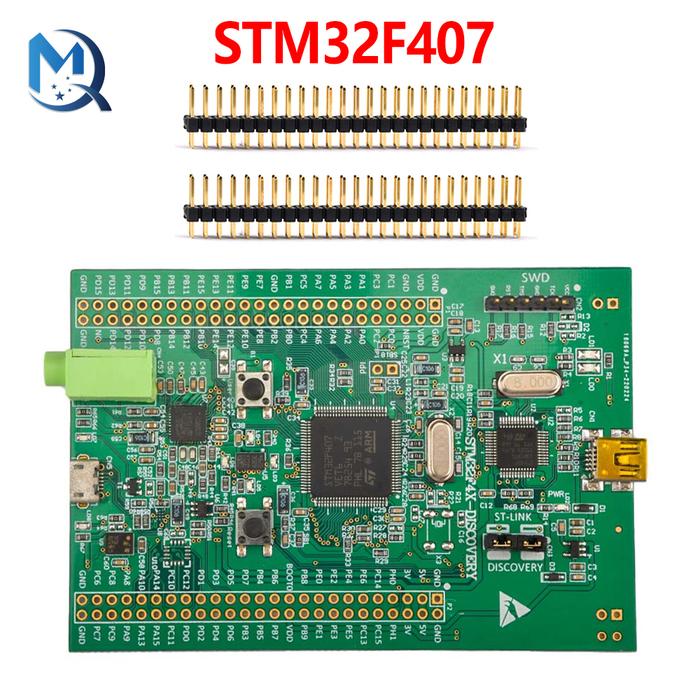 STM32F4 Discovery Board (STM32F407VGT6) - Cortex-M4 Development Board With Debugger, Sensors