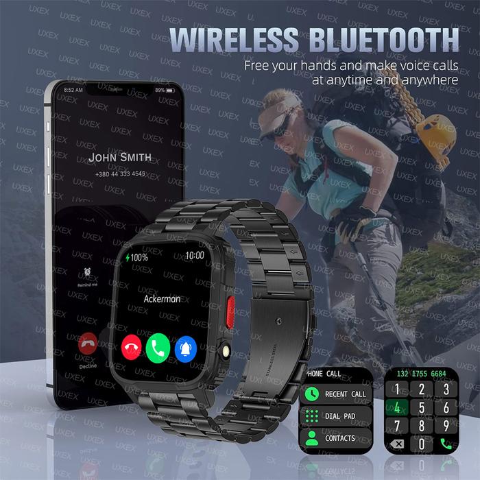 Rare Selections Today 2025 New Flashlight Smartwatches Gifts For Men 195 Hd  Fitness Heart Rate Diy Faces Bluetooth Call Watches Smart Male Military