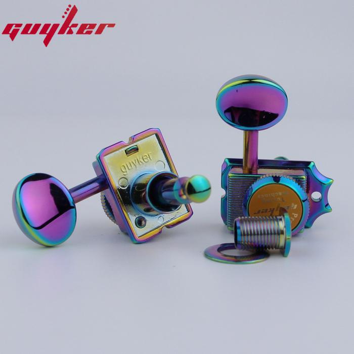 Gambar DHS TL Machine ratio Locking Pegs Style Chameleon Heads Guitar Tuning Gear Nut Guitar Electric For Rainbow Vintage 1:15 ST Tuners dari DOHAIN SHOP undefined Tokopedia