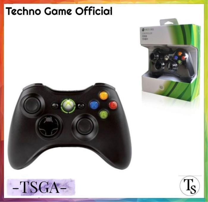 Gambar PRODUK TERBARU STIK STICK CONTROLLER GAMEPAD XBOX 360 WIRELESS READYY - Hitam dari alfaeyshop undefined Tokopedia
