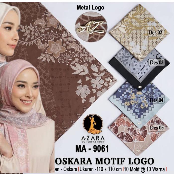 Gambar (5 pcs) Grosir kerudung segi empat motif voal hijab miracle oskara metal logo AZ by AZARA paket hemat jilbab dari SANTI SANTA undefined Tokopedia