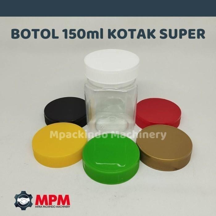 Gambar Botol sambal / Botol sambel / Toples Sambel 150ml KOTAK SUPER - PRM150KTKPOLOS, Kuning dari Mpackindo Machinery undefined Tokopedia