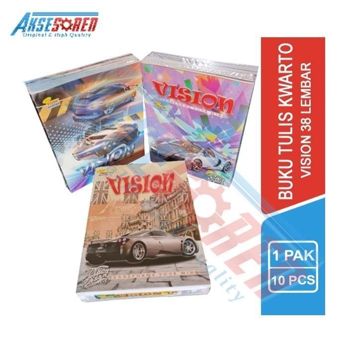 Gambar Buku Tulis Sekolah Vision [38 Lembar/1 Pack] / 1 Pak Setara Sidu - 38L-Laki Laki dari Aksesoren undefined Tokopedia