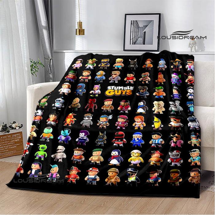 Gambar 3D game Cartoon Stumble-guys printed blankets Warm Flannel blanket Soft and comtable blanket bed linings Birthday Gift dari adicitraa undefined Tokopedia