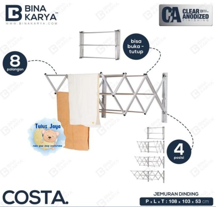 Gambar SALE TERMURAH JEMURAN / RAK HANDUK DINDING LIPAT BINA KARYA ASLI - AMAZON /COSTA READYY - COSTA dari zoldicc1995 undefined 4 Tokopedia