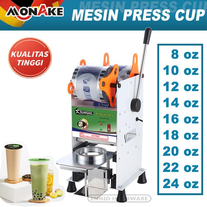 Gambar Monake German Mesin Cup Sealer Press Gelas Plastik bisa Sealing Machine Alat MONAKE - D1 new dari G.M Professional Tools undefined Tokopedia
