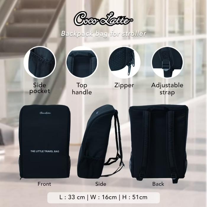 Gambar Cocolatte Minima The Little Bag / Tas Stroller - Black dari Klikbabylove undefined Tokopedia