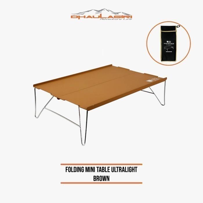 Gambar Meja Lipat Folding Table Mini 02 Ultralight Dhaulagiri Outdoor Camping - brown dari Outdoor Jakarta undefined Tokopedia