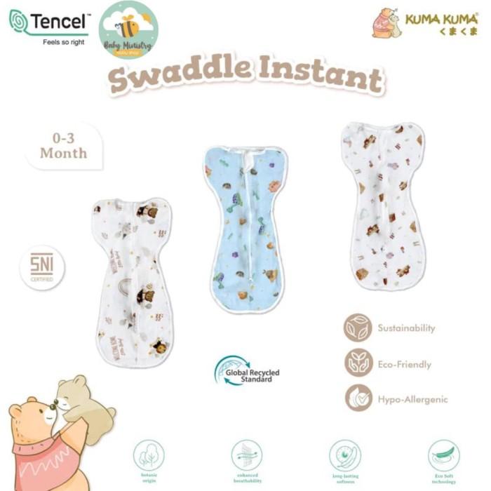 Gambar Kuma Kuma Swaddle Instant - Bedong Instant Bayi Tencel Selimut - dinosaurs  dari thekiss undefined Tokopedia