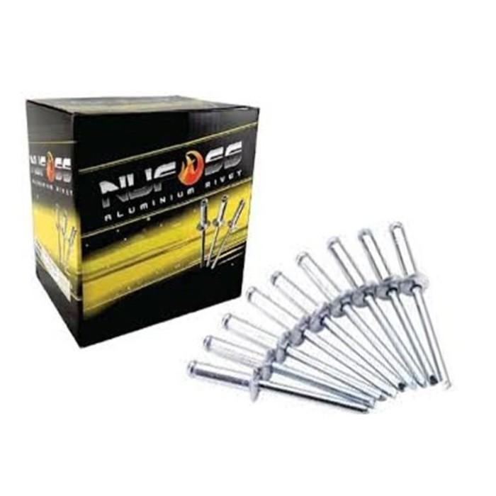 Gambar NUFOSS Paku Rivet Keling Baut Sambung Ripet Aluminium HIGH QUALITY - 640(4,8x11mm) dari 3 Serangkai Teknik undefined Tokopedia