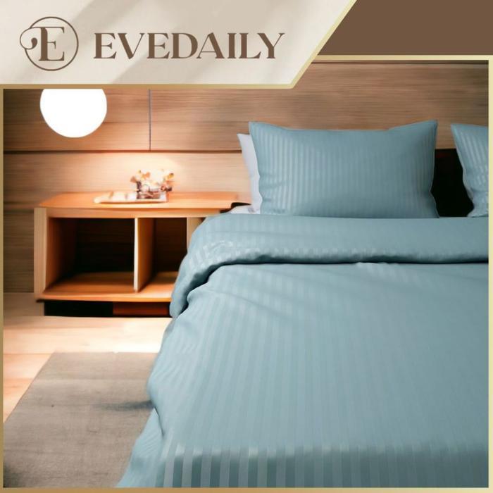 Gambar PREMIUM Bed Cover Set Hotel Mikro Tencel Mewah Elegan - Lux - Aneka Warna Lengkap - Evedaily - Tencel Sky Blue, 90x200x20 dari Sweet Treats Cover undefined Tokopedia