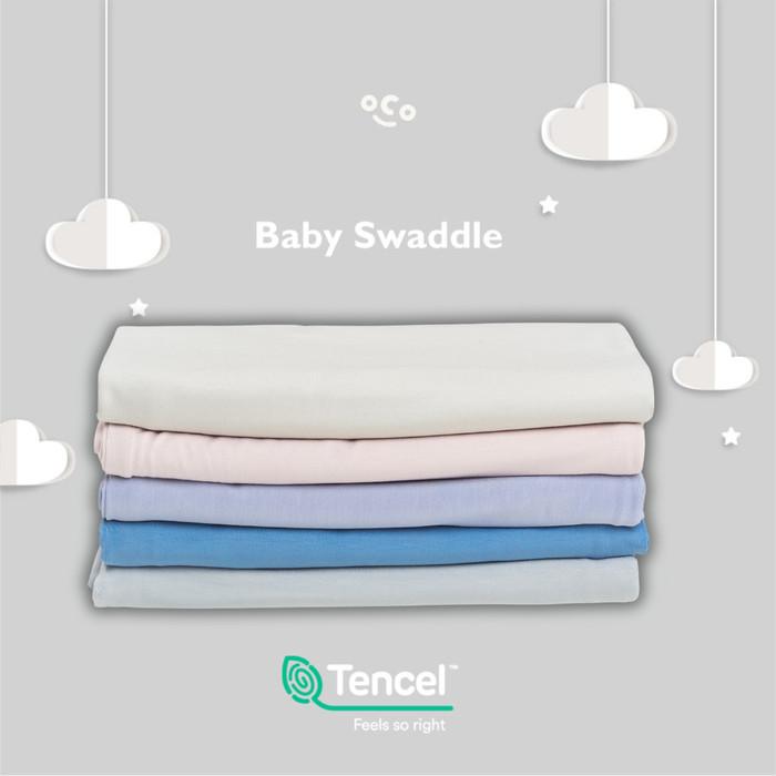 Gambar Swaddle Blanket - Tencel- Cosoco Kids - Taro Purple dari thekiss undefined Tokopedia