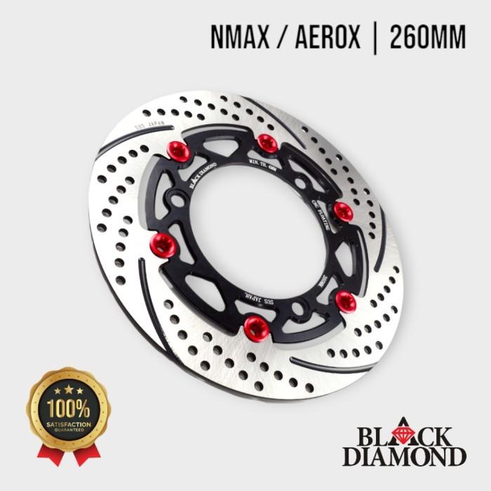 Gambar Black Diamond - Front Disc Brake 260mm AEROX Old New NMAX Connected Turbo Piringan Cakram Depan - Hitam dari Black Diamond Official Store undefined Tokopedia