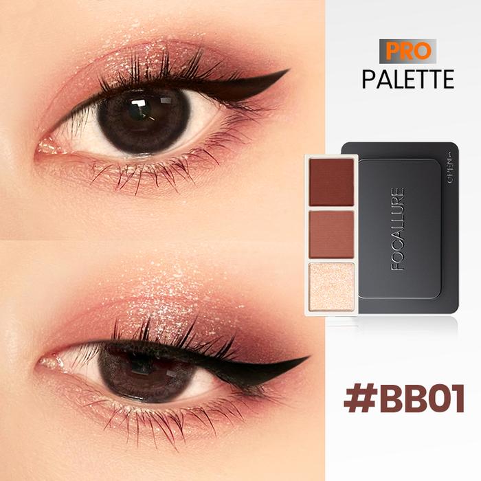 Gambar FOCALLURE 3 Color DIY Eyeshadow Palette High Pigment Pro-Palette - BB01 dari Mapol undefined Tokopedia
