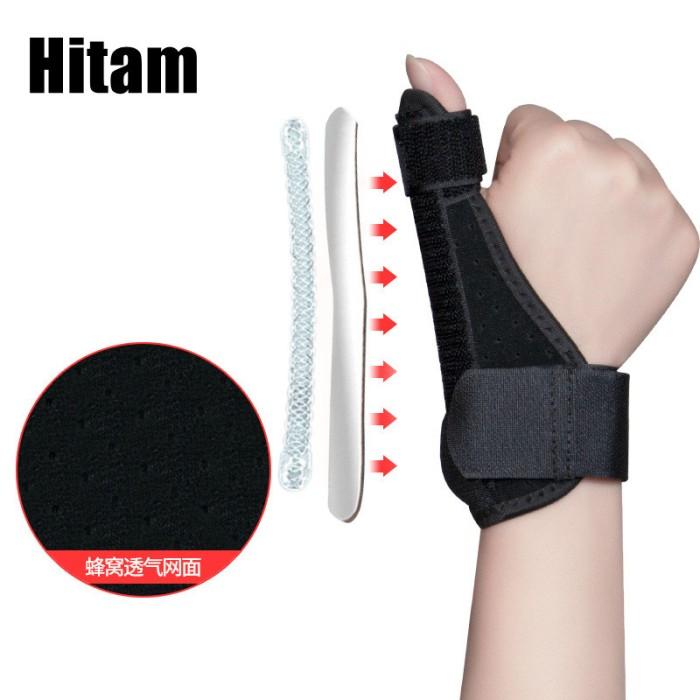 Gambar Hand Wrist and Palm Support Thumb Splint for Carpal Tunnel Arthritis Adjustable Thumb Brace - Hitam dari ivaniastore undefined Tokopedia