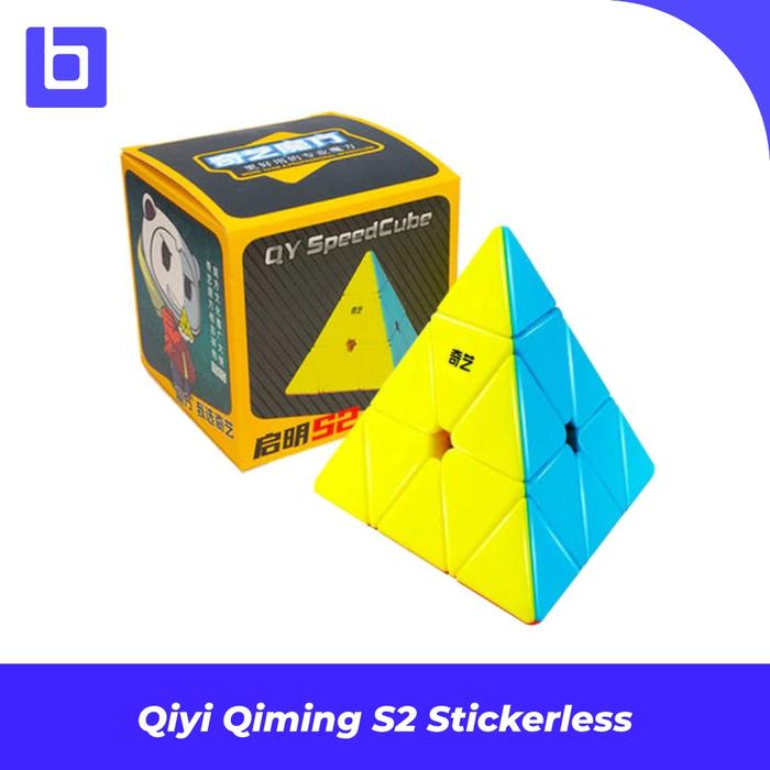 Gambar Cube Pyraminx QiYi QiMing Pyraminx S2 Stickerless Original - S2 Edition dari Balam Cubes undefined Tokopedia